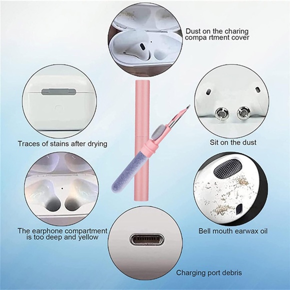 AirPods Cleaner Kit | Earbud & Charging Case Cleaning Tool Set - Picture 5 of 6